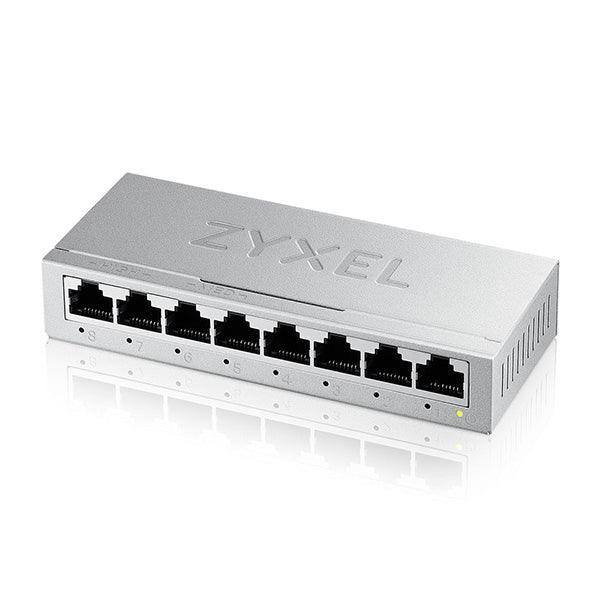 Switch 8P Gigabit Zyxel Metal Case 16 Gbps Unmanaged 8X10 100 1000 - Visualizzazione dettagliata