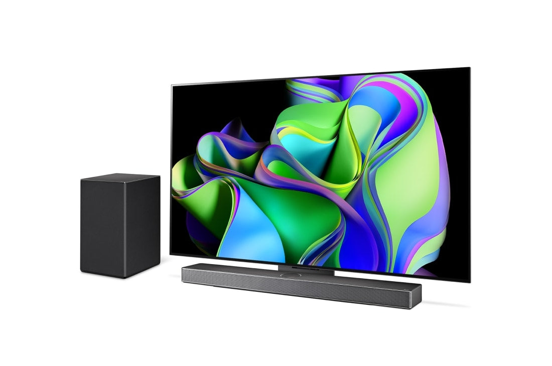Tv 55 Oled Uhd Smart Tv Wifi 4K Dvb T2 Alexa Google Oled55C31 Piede - Visualizzazione dettagliata