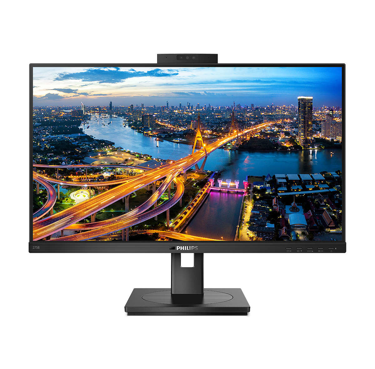 Mon 27Ips Fhd Pivot Dp Vga Hdmi Mm Dvi 275B1H 00 Webcam Usb 43X - Visualizzazione dettagliata