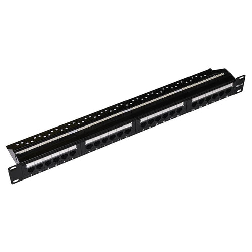 Patch Panel 24 Porte Non Schermato Utp Cat 6 8 Poli Rack 19 - Visualizzazione dettagliata