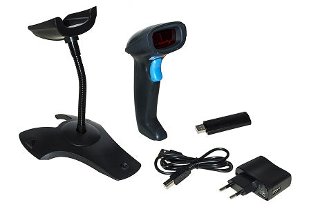 Lettore Barcode Link Wifi Laser 1D Con Ricevitore Usb E Supporto - Visualizzazione dettagliata