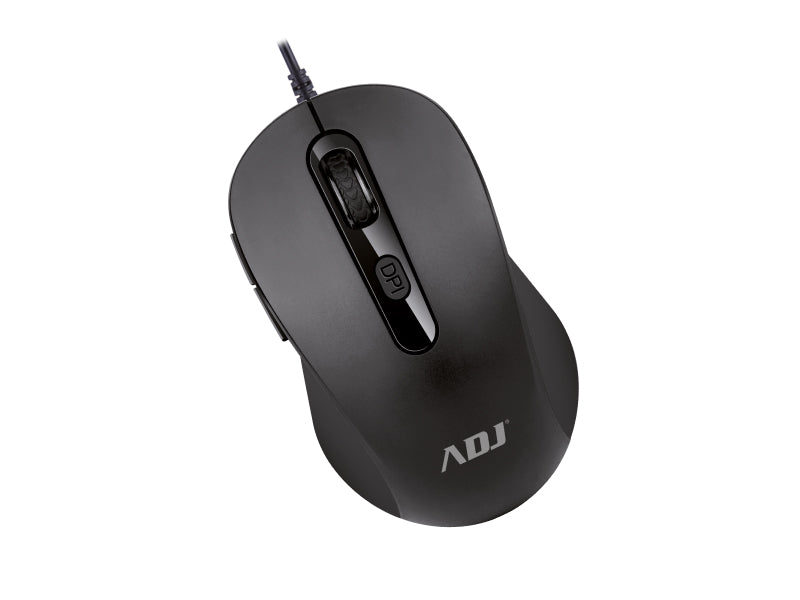 Mouse Usb Ottico 6D Evo Pure Bk 1000 Dpi 6 Tasti Plug Play Adj - Visualizzazione dettagliata