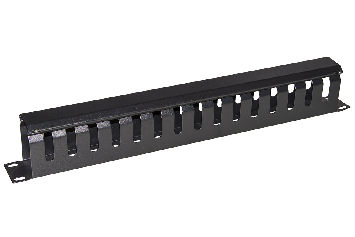 Armadio Rack Raccoglicavi 19 1U A Gabbia Nero Metallo - Visualizzazione dettagliata