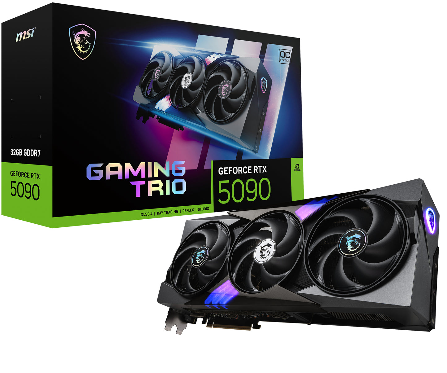 Vga Msi Rtx 5090 Gaming Trio Oc 32G 32Gb Gddr7 512Bit 1H 3Dp - Visualizzazione dettagliata