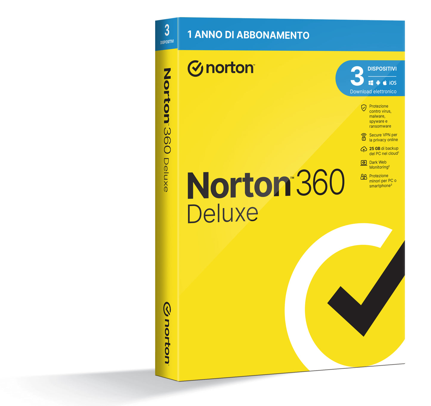 Int Sec 3Dev 1Y 25Gb 360 Deluxe Norton 12Mo Generic Rsp Mm Gum - Visualizzazione dettagliata