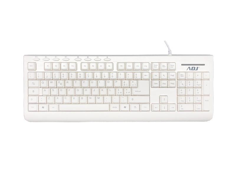 Tastiera Usb Multimedia Pure Ta108 Wh 113 Tasti Plug Play Adj - Visualizzazione dettagliata