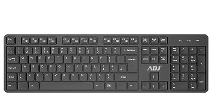 Tastiera Wireless Silent Key Bk 103 Tasti Ultra Slim Plug Play Adj - Visualizzazione dettagliata