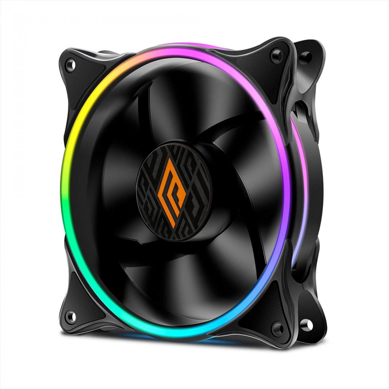 Ventola Notus 120 Rgb Dual Slim Halo Rainbow 1200Rpm - Visualizzazione dettagliata