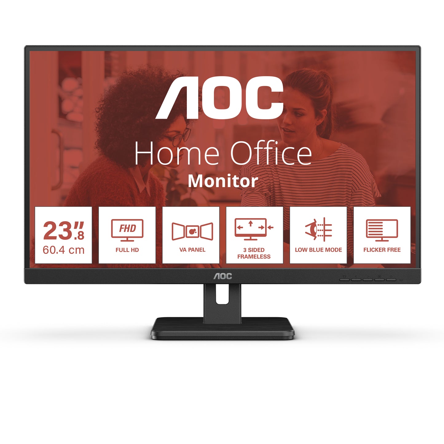 Mon 23 8Va Vga Hdmi Dp Mm 4Ms Aoc 16 9 24E3Um - Visualizzazione dettagliata