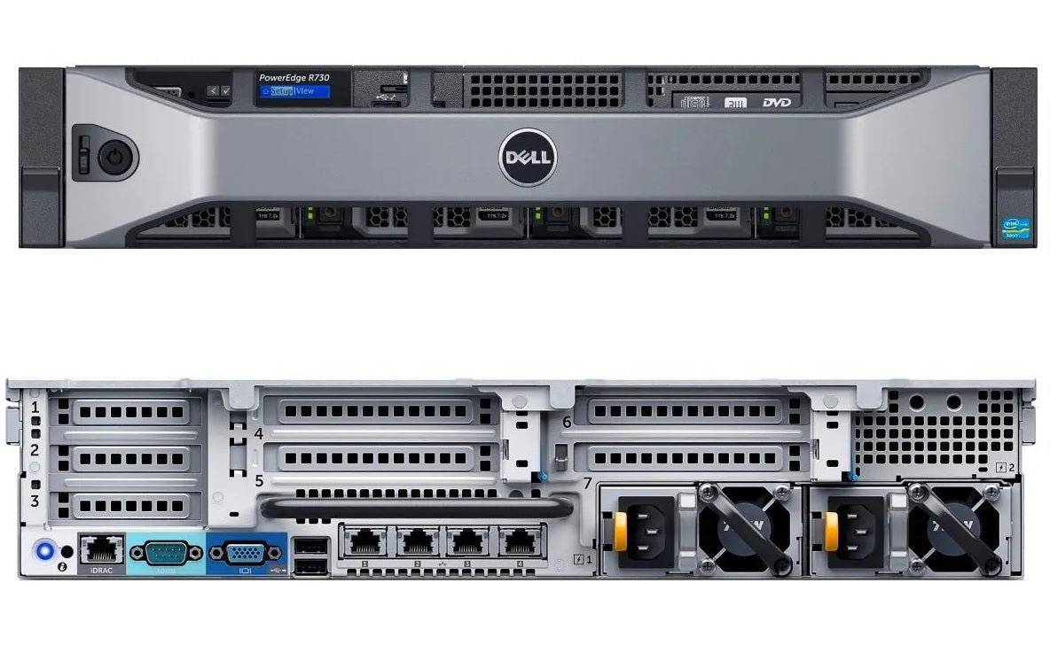 Server Ref Dell R730 2Xe5 2690 128G 2X1 2Gb Sas H730 4X1Gb Lan 10Gb - Visualizzazione dettagliata