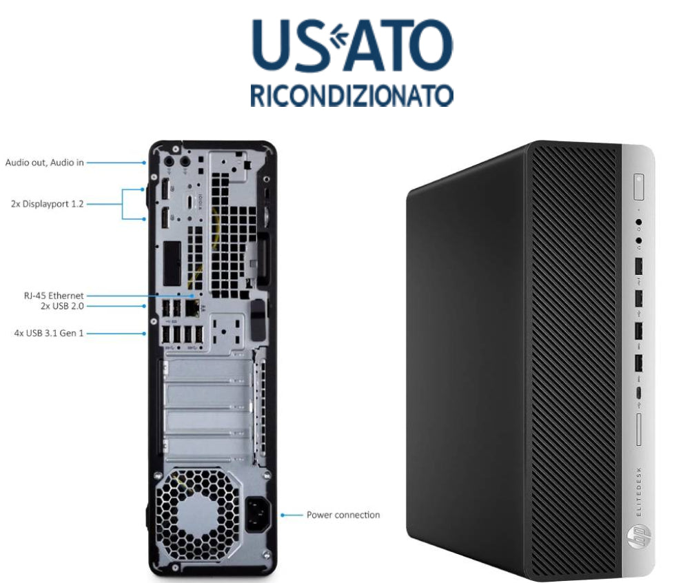 Pc Ref I5 8Gb 240Gb Sff W10P I5 7500 800 G3 - Visualizzazione dettagliata