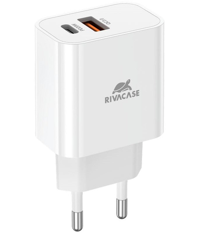 Alimentatore 1Usb C 1Usb A 20W Compatibile Iphone White - Visualizzazione dettagliata