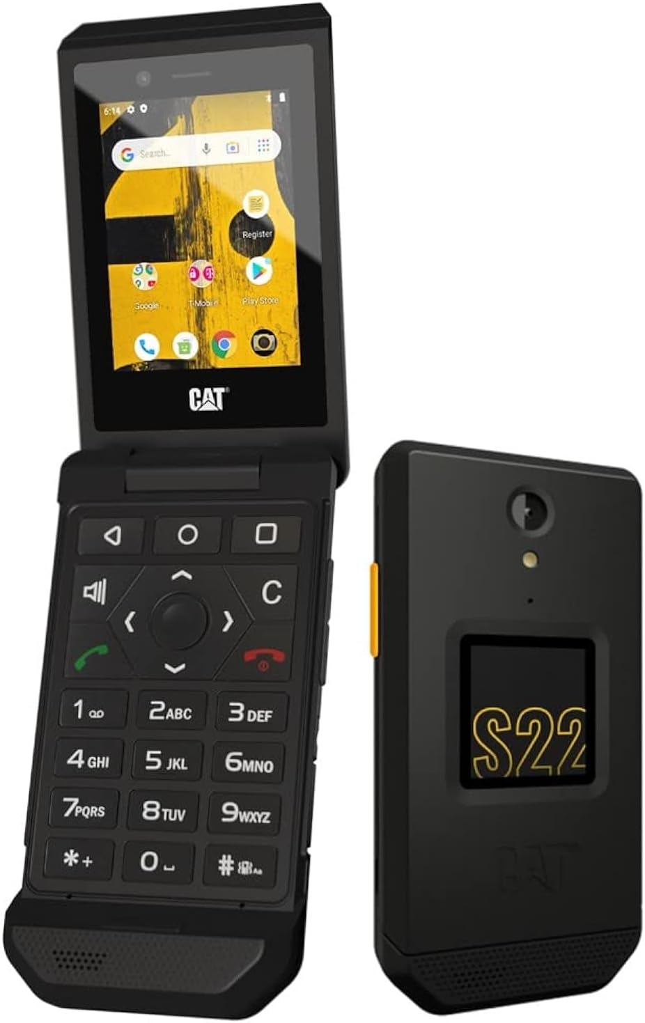 Sm Cat S22 Flip Black 16Gb Ip68 Mil Spec 810H Rugged - Visualizzazione dettagliata