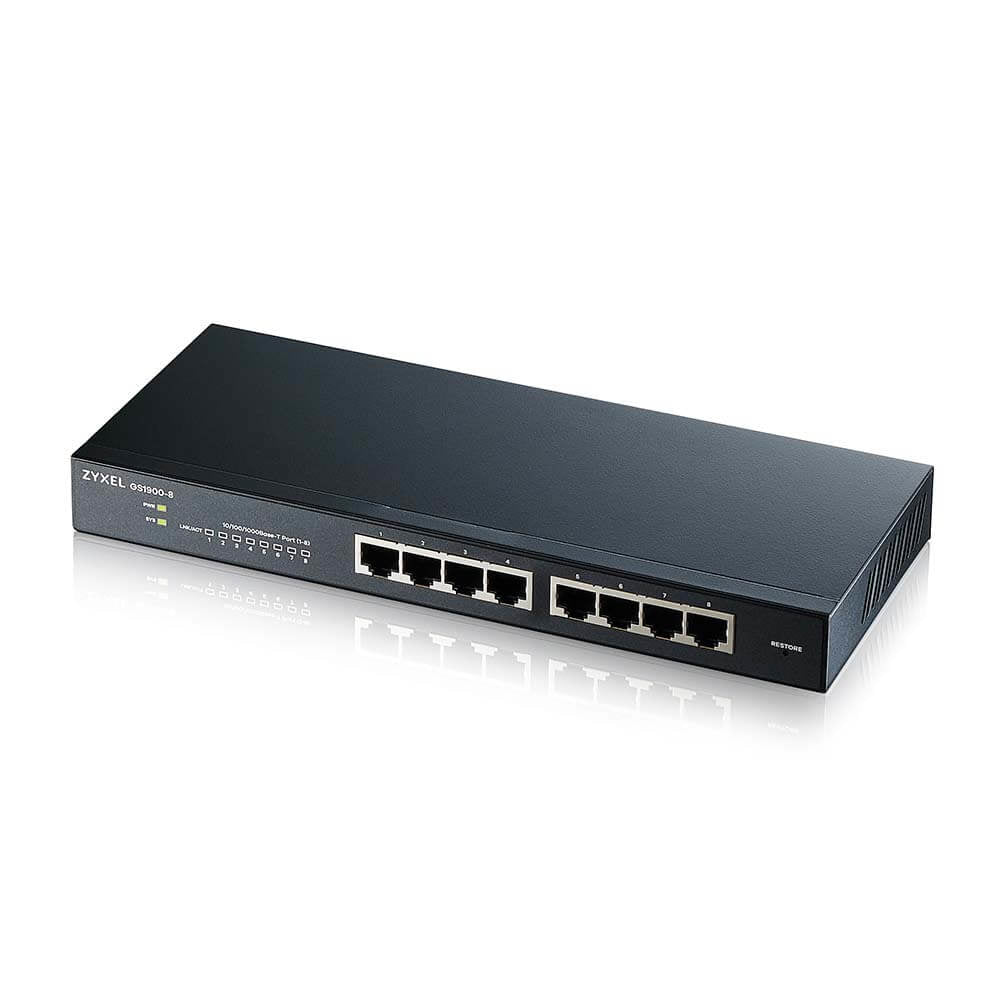 Switch 8P Gigabit Managed Sup Ipv6 Vlan - Visualizzazione dettagliata