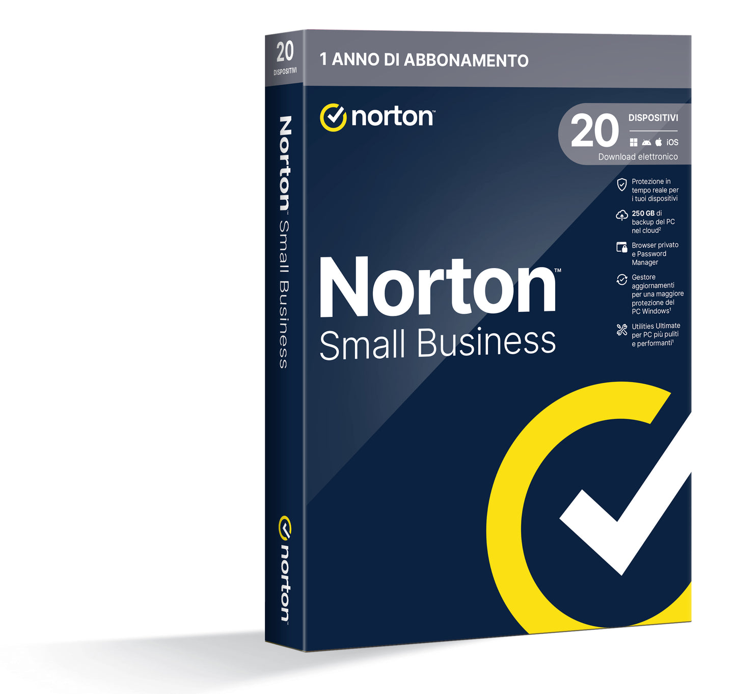 Norton Small Business 1User 20 Dev 250Gb Backup 12 Mesi - Visualizzazione dettagliata