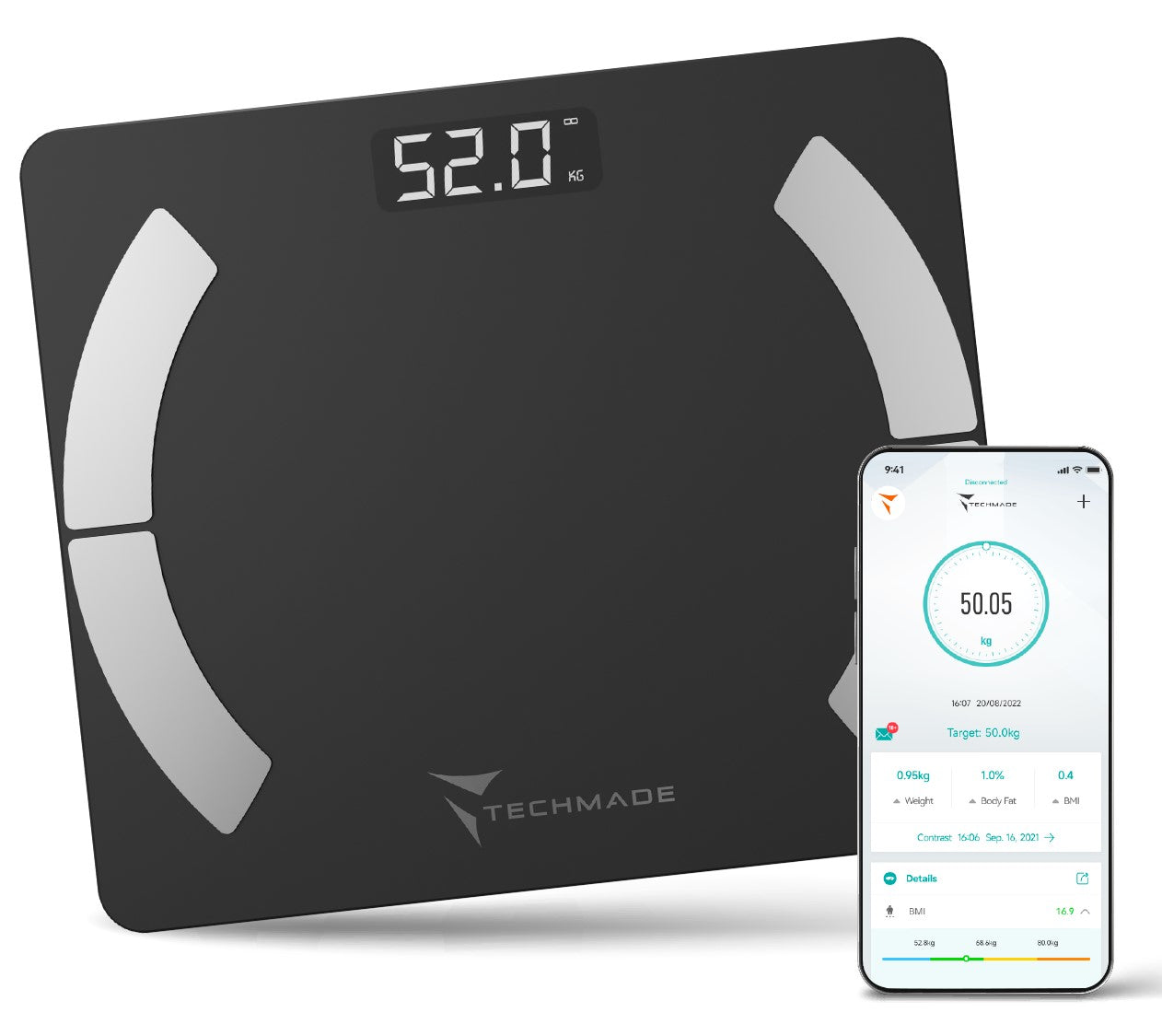 Bilancia Impendenziometrica 4 Elett Rodi Black Techmade - Visualizzazione dettagliata