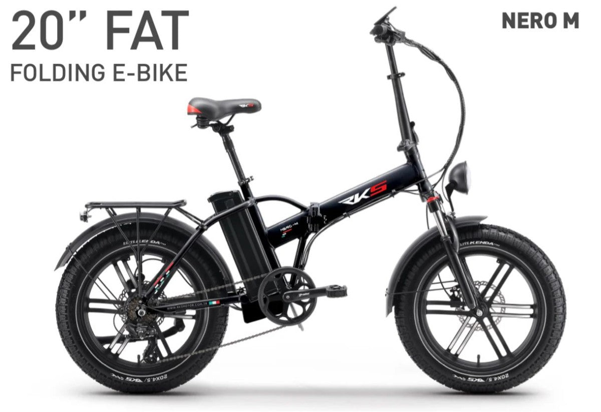 Bici Elettrica Pieghevole Skyjet 250W 20 X 4 36V 10 Nero - Visualizzazione dettagliata