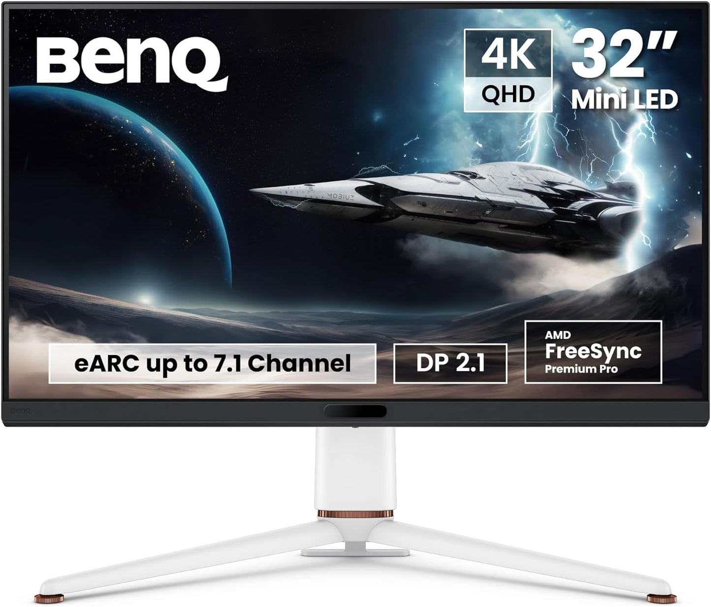Mon 32Ips Mobiuz Uhd 1Ms Usbc Hdmi Benq Ex321Ux Reg Alt White Hdmi Dp - Visualizzazione dettagliata