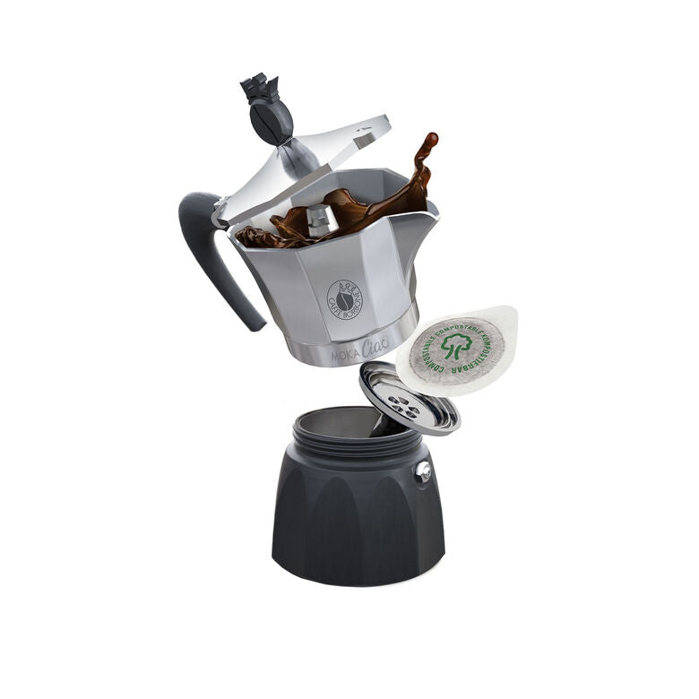Macchina Moka Limited Mokaciao Moka A Cialde Ese - Visualizzazione dettagliata