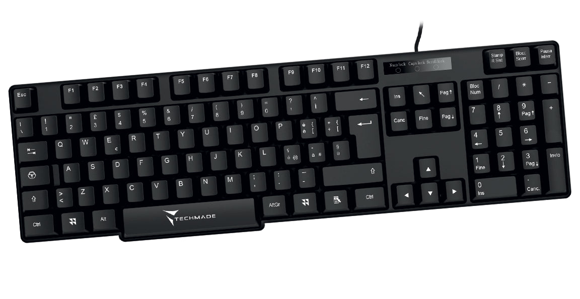 Tastiera Querty 104 Tasti Usb2 0 Te Chmade Tm Kb828 - Visualizzazione dettagliata