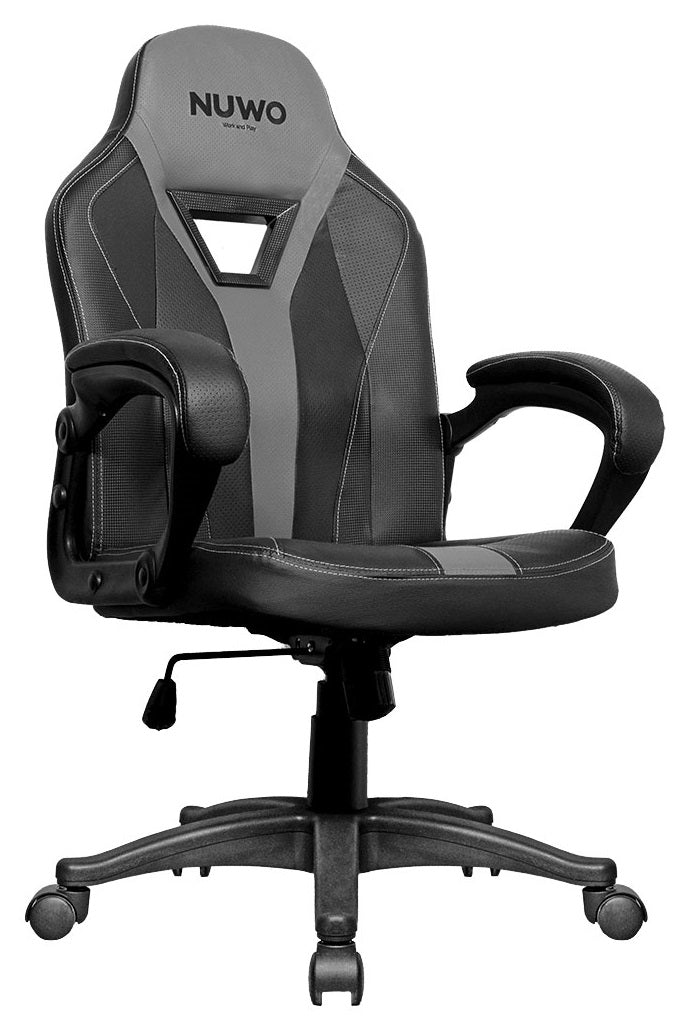 Poltrona Gaming Nuwo Skin One Grey Grey Black - Visualizzazione dettagliata