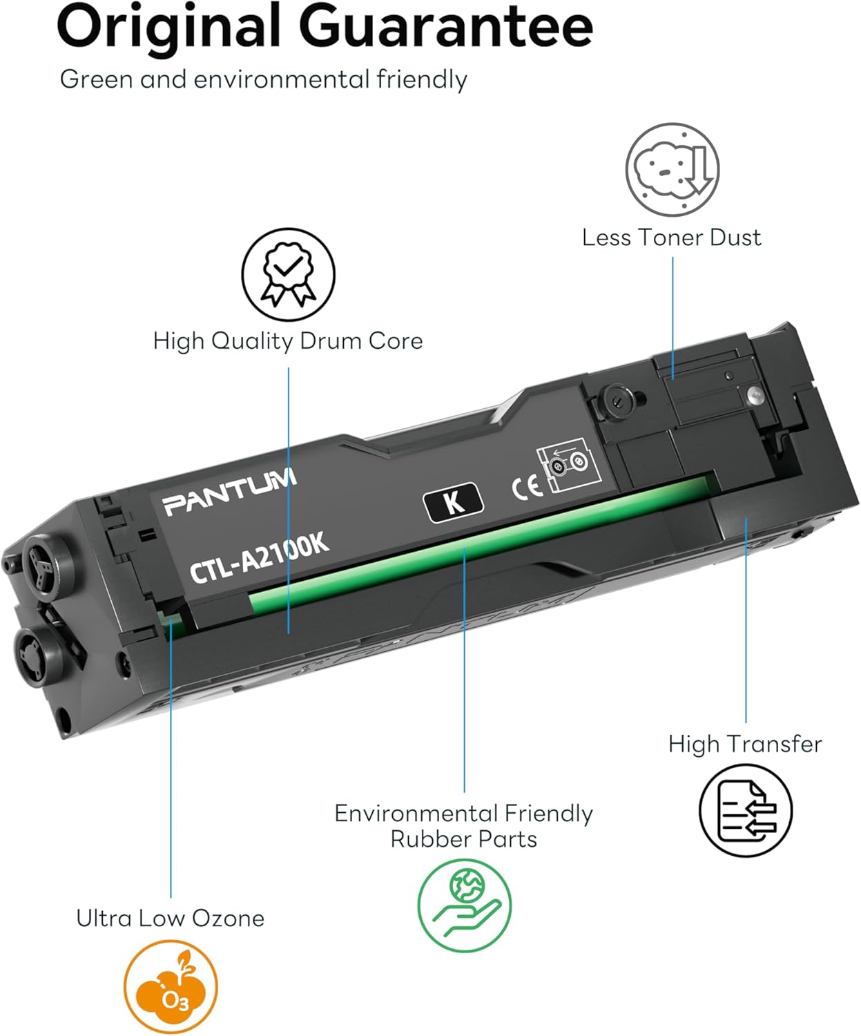 Toner Pantum Ctl A2100K Nero 1000 Per Cm2100Adw 1000Pg Toner Drum - Visualizzazione dettagliata
