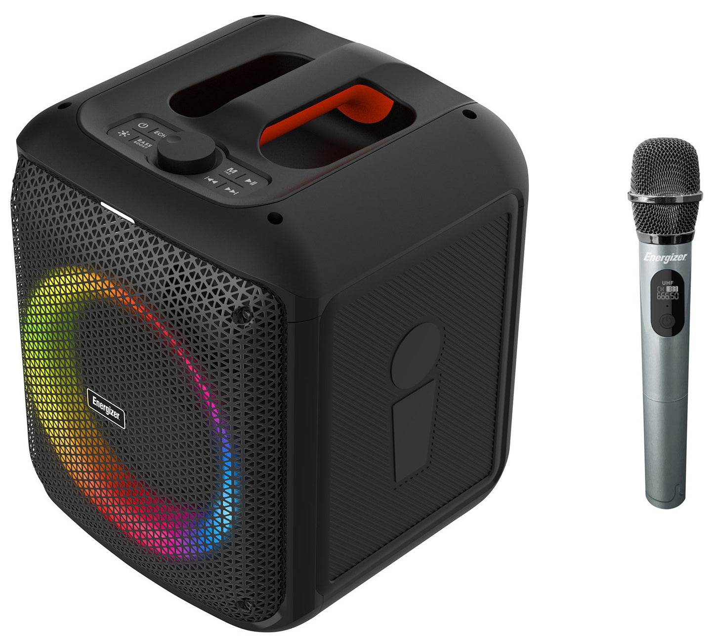 Energizer Party Speaker Bt Powerb Ank Bluetooth Rgb 20W Radio E Mic - Visualizzazione dettagliata
