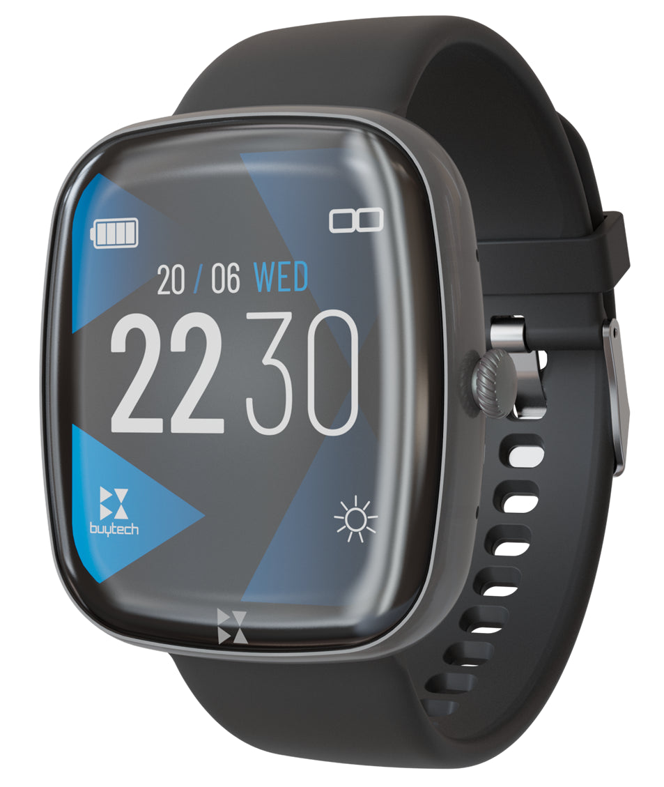 Smartwatch Buytech 1 83Color Water Proof Nero Silicon - Visualizzazione dettagliata