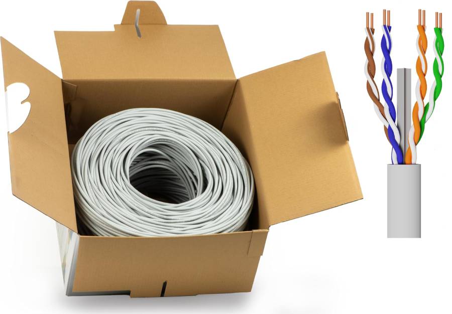 Bobina Rete Utp Cat 6 305Mt Cca Awg23 Lsoh Classe Cpr Eca - Visualizzazione dettagliata