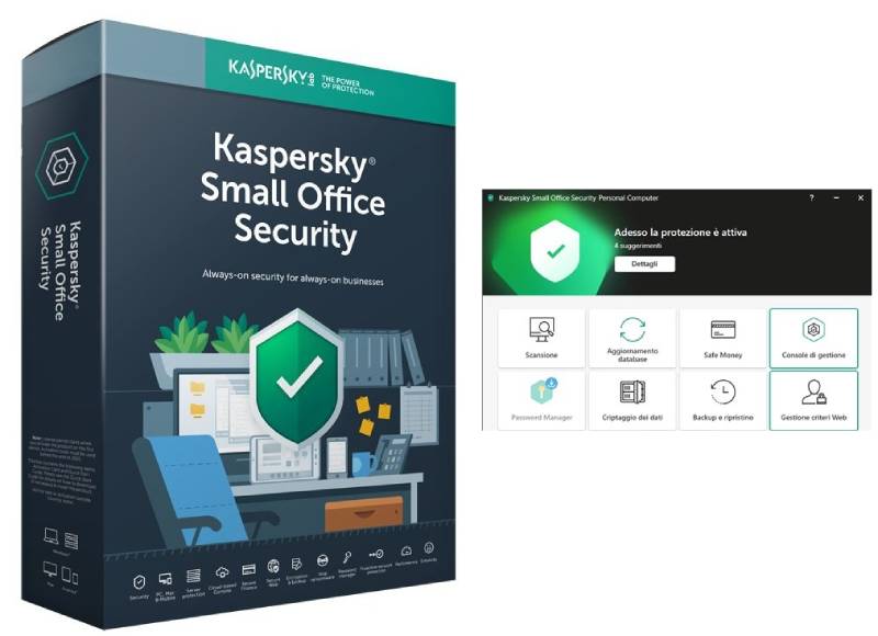 Sos 8 5U 1Ser 1Y 2021 Kaspersky Superslim Box - Visualizzazione dettagliata