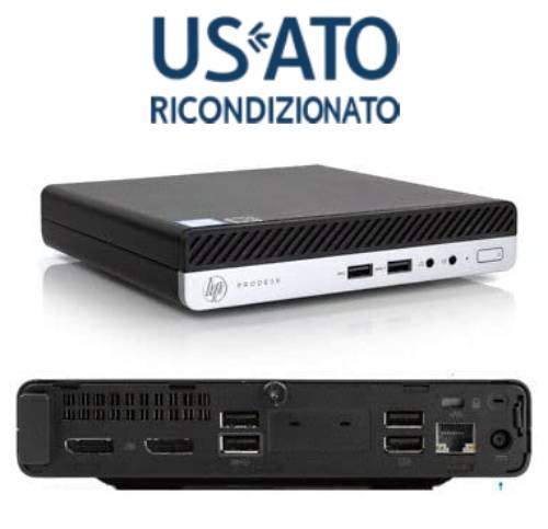 Pc Ref I5 16Gb 512Gb Nvme Dm W11P I5 8500T 400 G4 Tiny Mini - Visualizzazione dettagliata