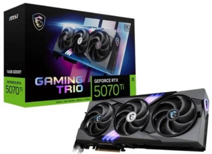 Vga Msi Rtx 5070Ti Gaming Trio Oc 16Gb Gddr7 256Bit 1H 3Dp - Visualizzazione dettagliata