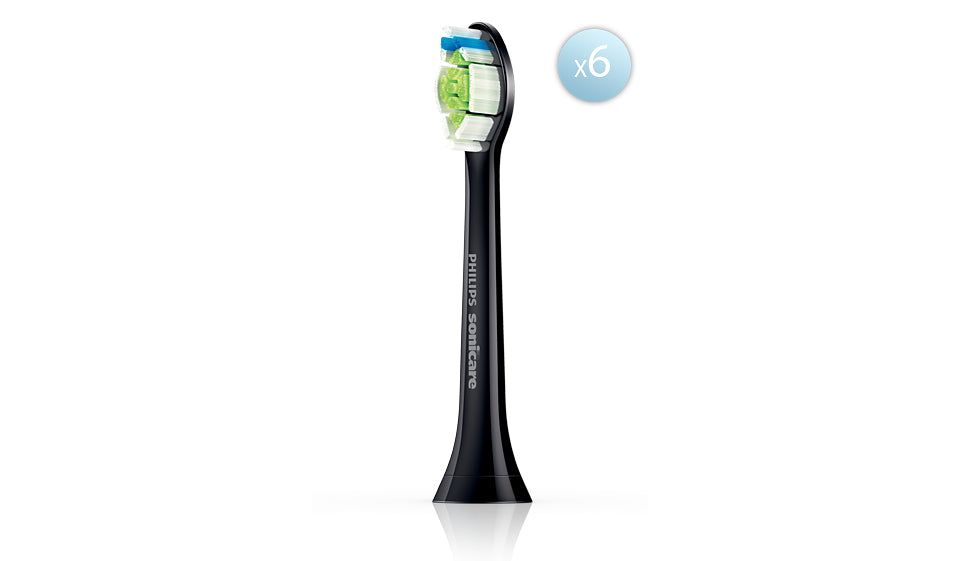 Philips Testine Ricambio 6Pcs Sonic Hx6066 88 Spazzolino Proresult Nero - Visualizzazione dettagliata