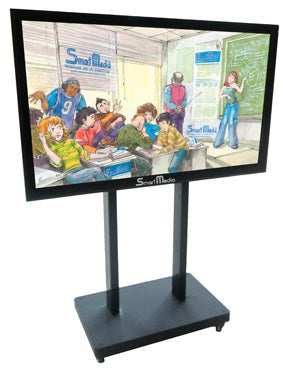 Trolley Per Monitor Da 42A 86 Reg Olabile In Altezza Con 4 Ruote - Visualizzazione dettagliata