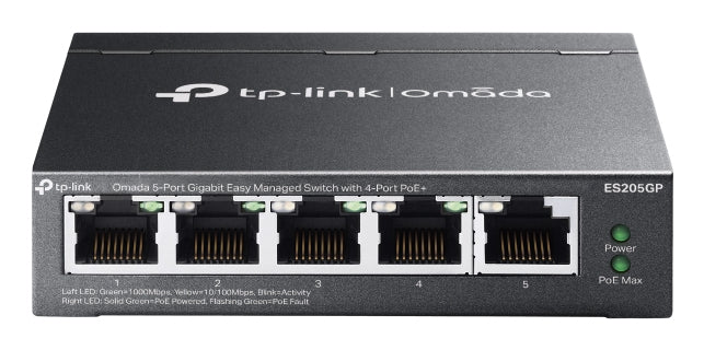 Switch Omada 5 Portgb Easy Man 4Poe 4Xgb Poe P 1Gb Nno Poe Fanless Sdn - Visualizzazione dettagliata