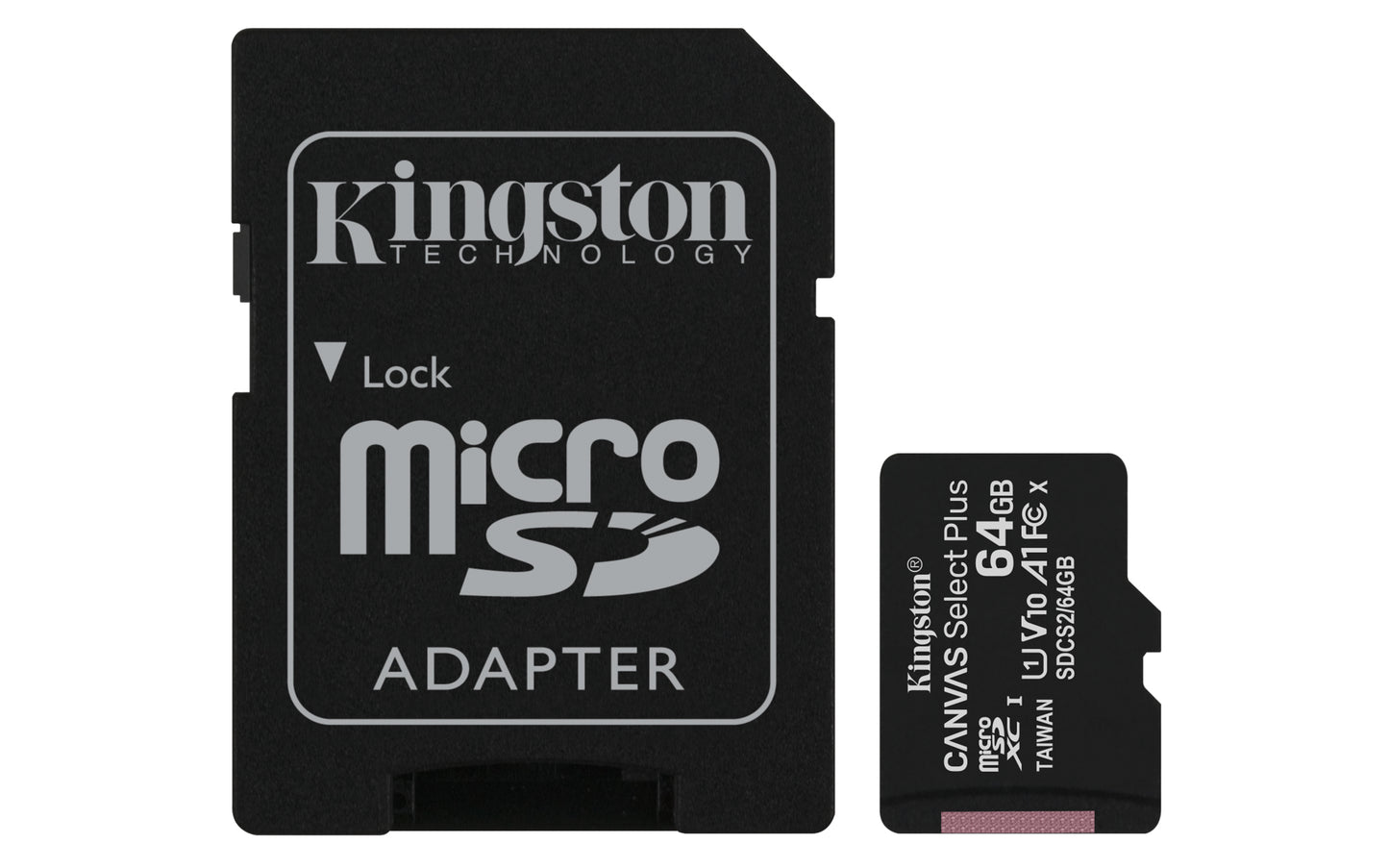 Sd Micro 64Gb Cl10 Uhs I Con Adatt 100Mb S Let 85Mb S Scrit Kingston - Visualizzazione dettagliata