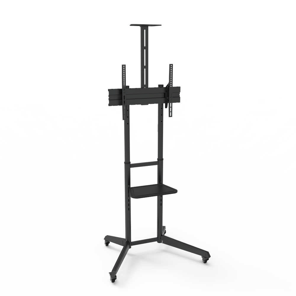 Staffa Pavimento Tv Fino 600X400 Npf10313 Load 50Kg Con Ruote - Visualizzazione dettagliata