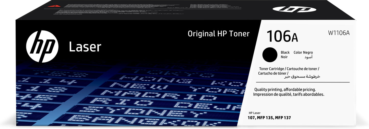 Toner W1106A K L J 106A 107A 1000 Pag - Visualizzazione dettagliata