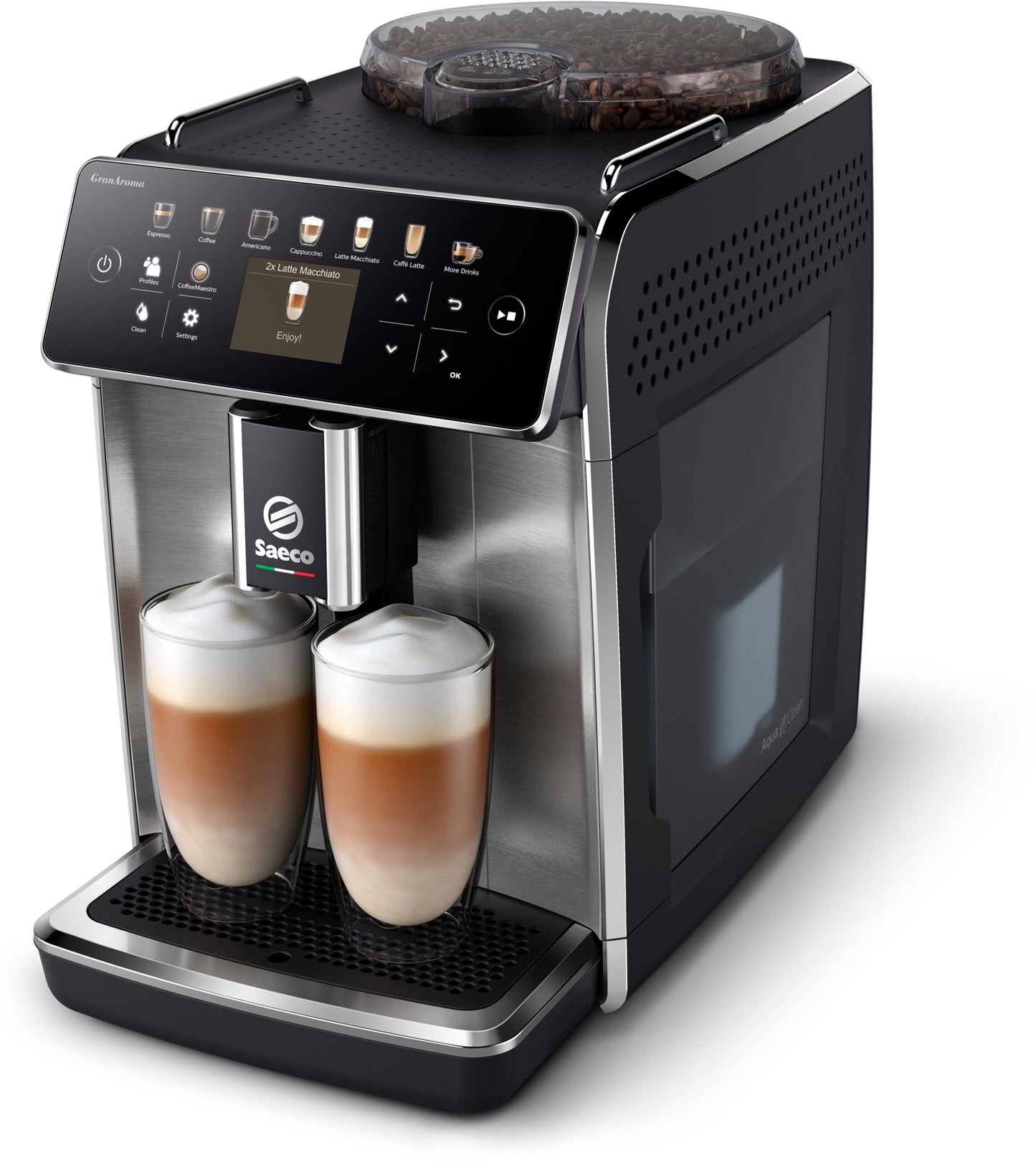 Macchina Da Caffe Automatica Saeco Sm6585 00 Granaroma Latte Go Cerami - Visualizzazione dettagliata