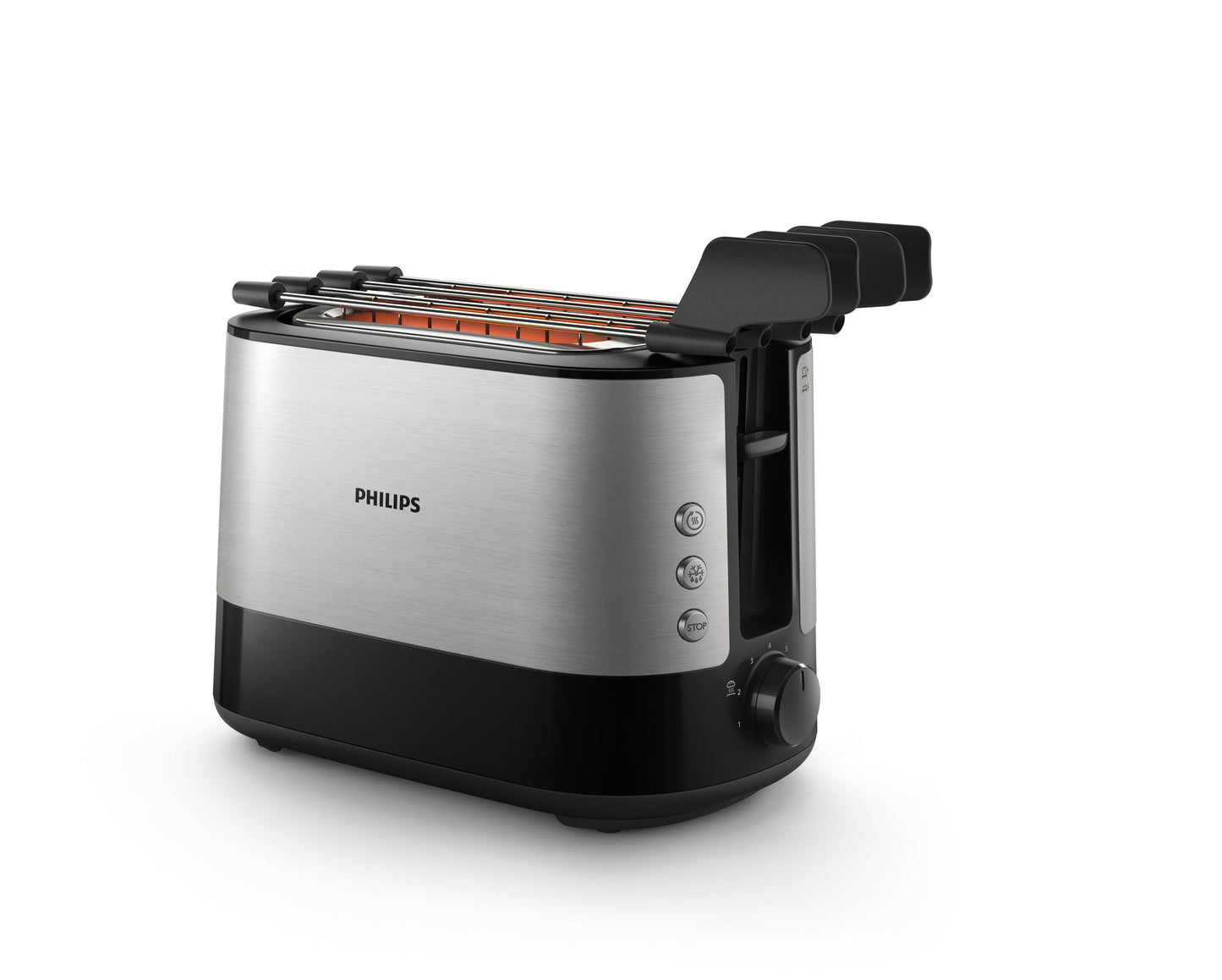 Philips Hd2639 90 Tostapane 650 Watt Viva Collection Metallo - Visualizzazione dettagliata
