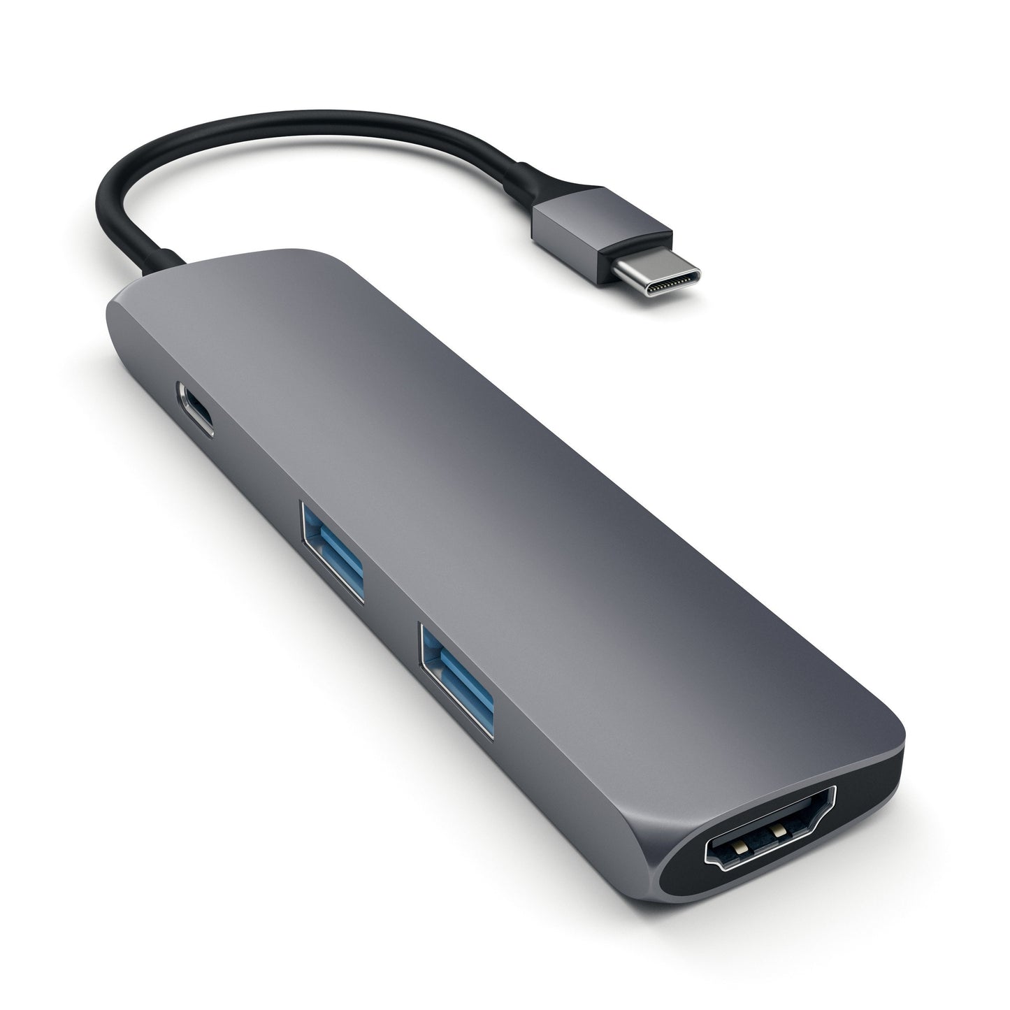 Adattatore Type C Multiport Spacegr Hdmi 2Usb Usbc 4K Satechi - Visualizzazione dettagliata