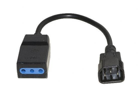 Cavo X Ups Iec C14 10A M F 0 2Mt Iec Maschio Tripolare Femmina - Visualizzazione dettagliata