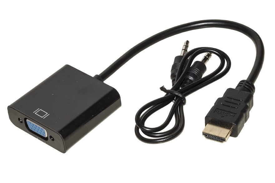 Adattatore Hdmi Vga M F Bk Con Cavo Cavo Audio - Visualizzazione dettagliata