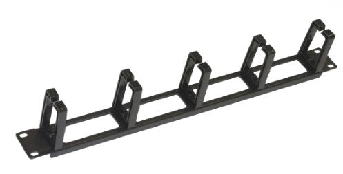 Armadio Rack Raccoglicavi 19 5 Ganci Nero In Plastica - Visualizzazione dettagliata
