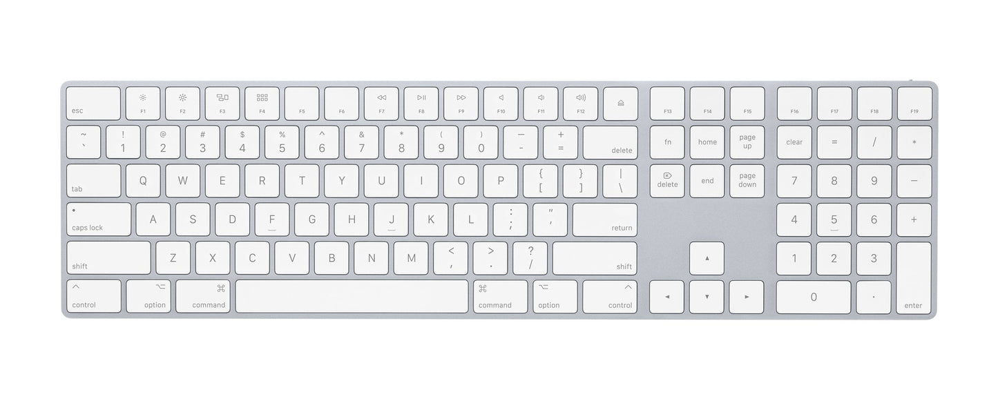 Tastiera Magic Apple Tast Num Inter Nazionale Inglese Wireless Silver - Visualizzazione dettagliata