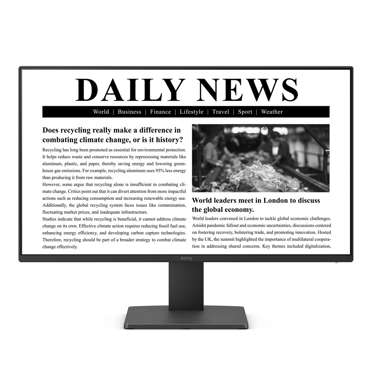 Mon 23 8Ips 1Xhdmi Dp 100Hz Benq Gw2491 Fhd - Visualizzazione dettagliata