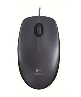 Mouse M90 Log Grey Con Filo Usb - Visualizzazione dettagliata