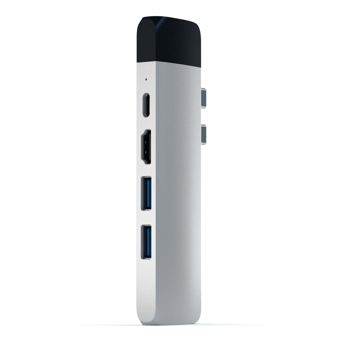 Hub Dock Type C To Gigabit Silver Multiport 2Usb3 Msd Pow Mb13 15 Sat - Visualizzazione dettagliata