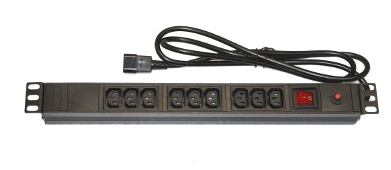 Armadio Rack Multipresa 9 Prese 19 Femmine Iec C13 Con Interruttore - Visualizzazione dettagliata