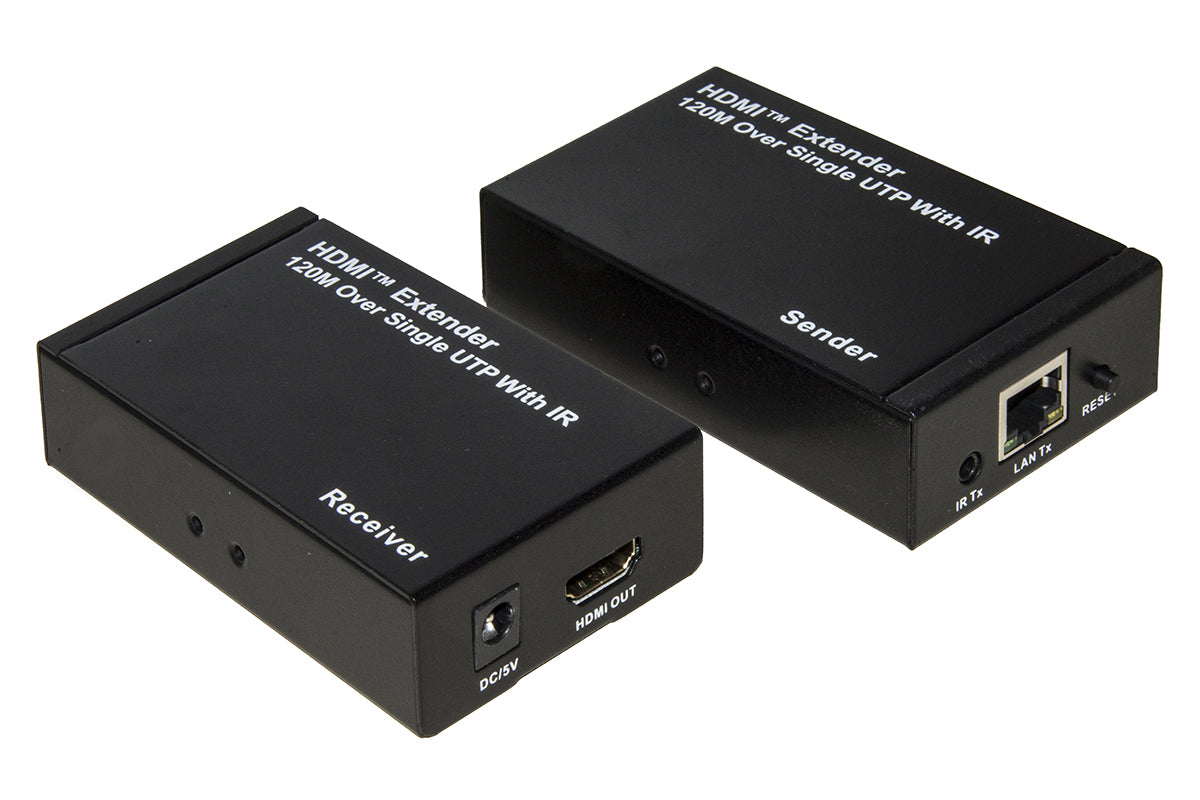 Extender Hdmi Tramite Cavo Rete Cat 5 6 Fino 120Mt Infrarosso Telecoman - Visualizzazione dettagliata